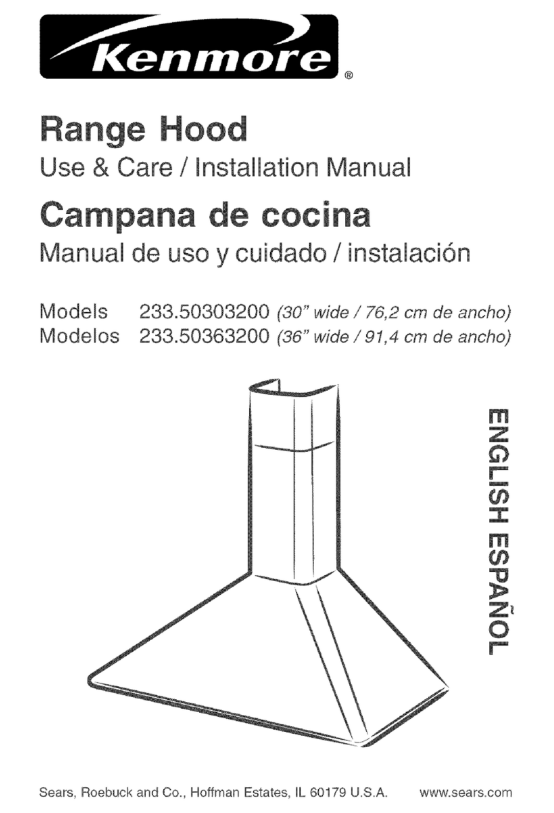 Kenmore 233.503032 Installation guide