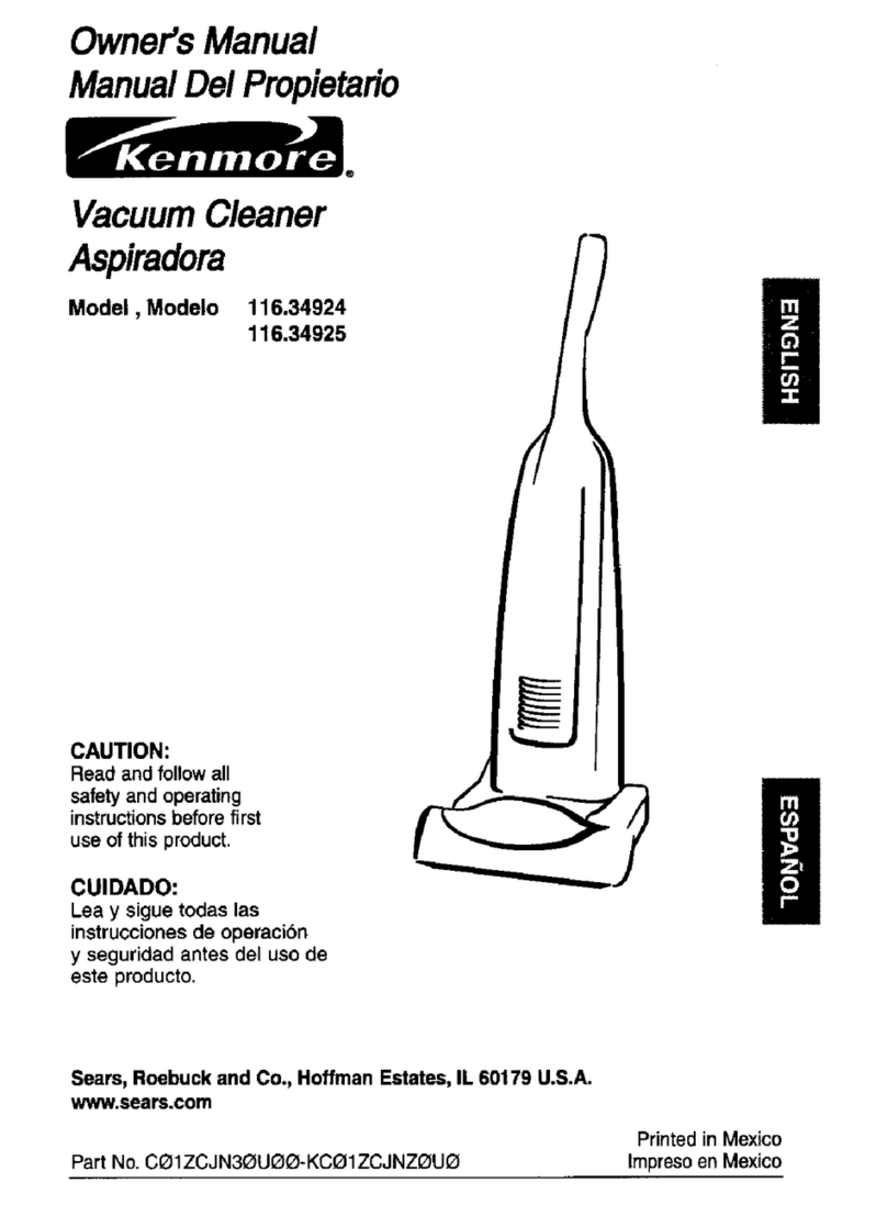 Kenmore 116.34924 owner's manual