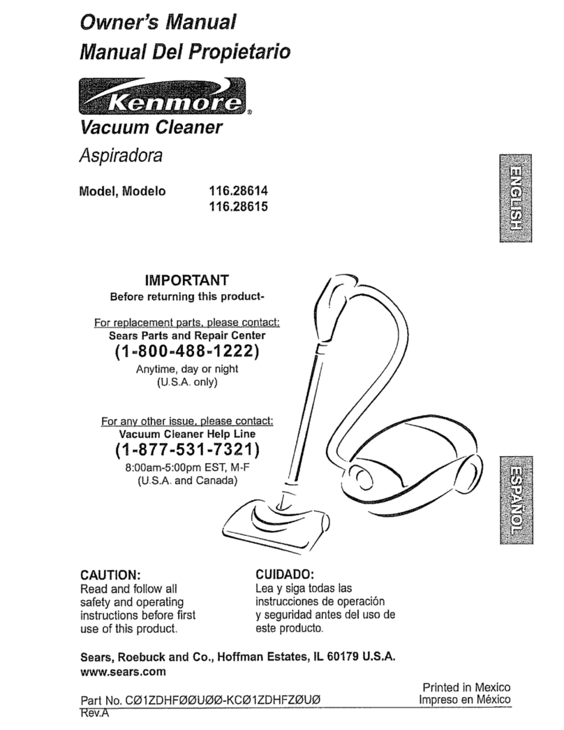 Kenmore 116.28614 owner's manual