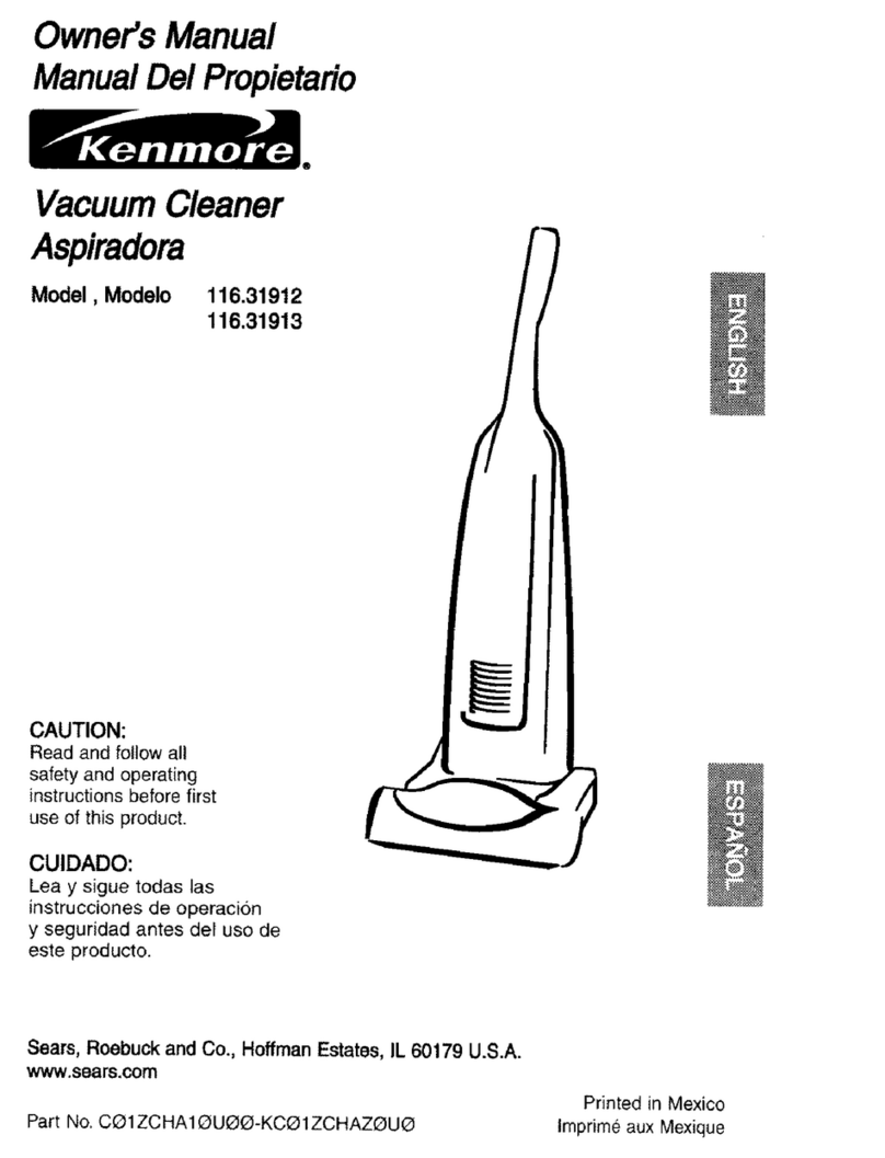 Kenmore 116.31912 User manual