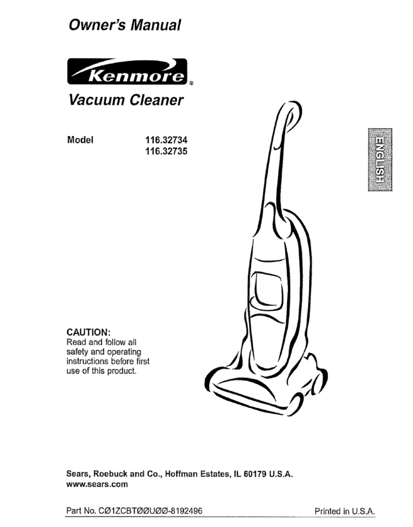 Kenmore 116.32735 owner's manual