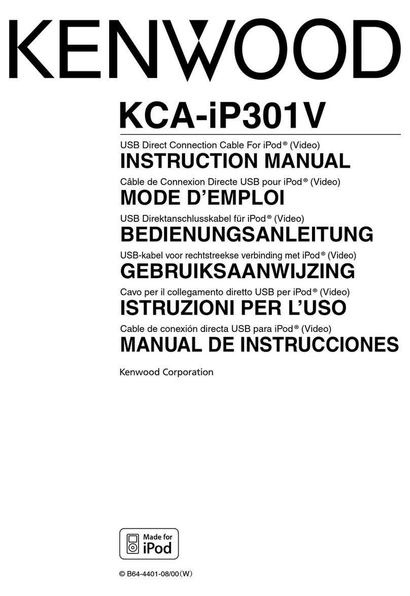 Kenwood KCA-iP301V User manual Kenwood KCA-iP301V User manual