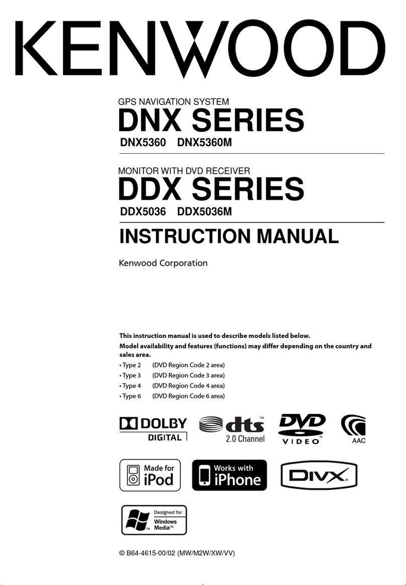Kenwood DNX5360 User manual