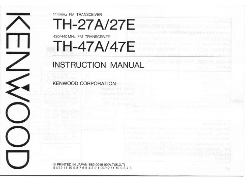 Kenwood TH-27A User manual
