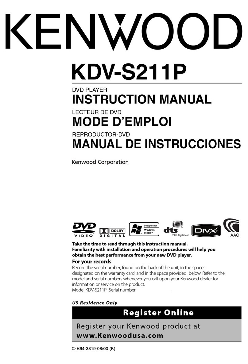 Kenwood KDV-S211P instruction manual