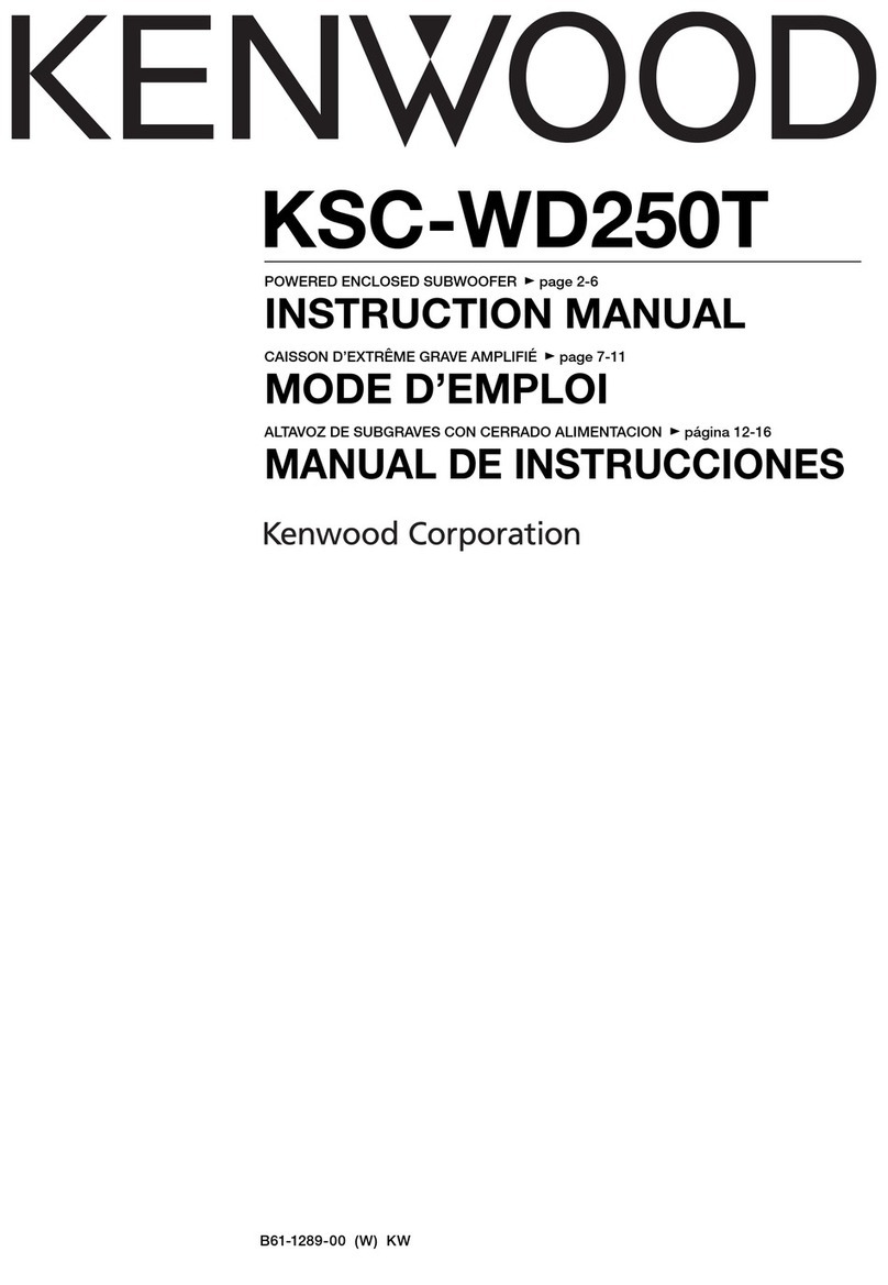 Kenwood KSC-WD250T User manual