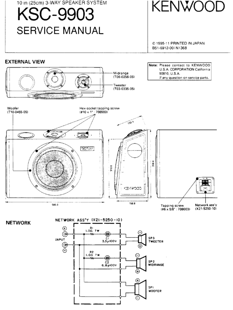 Kenwood KSC-9903 Serveice manual