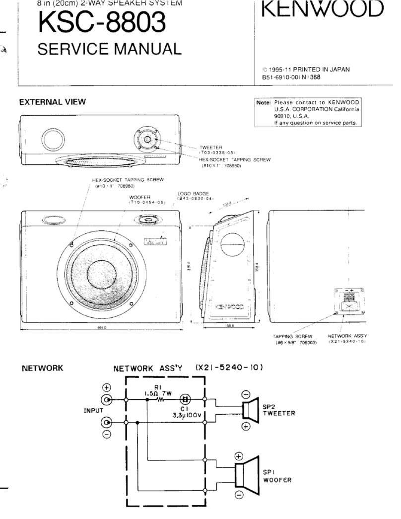 Kenwood KSC-8803 Service manual Kenwood KSC-8803 Service manual