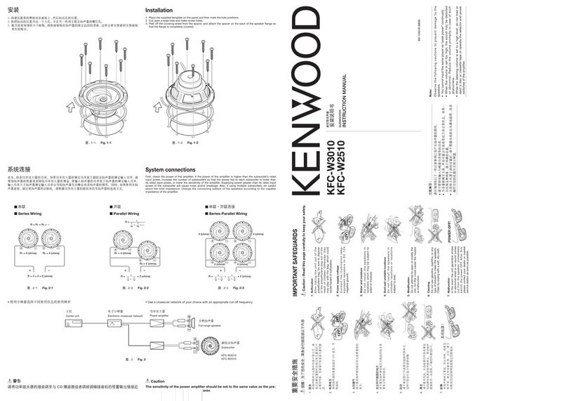 Kenwood KFC-W2510 User manual