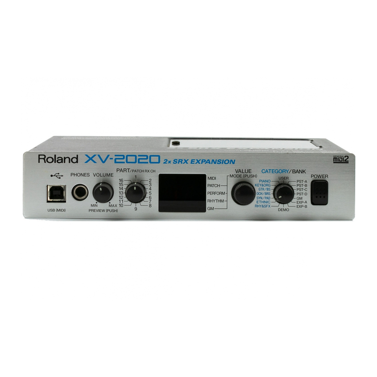 Roland XV-2020 User manual