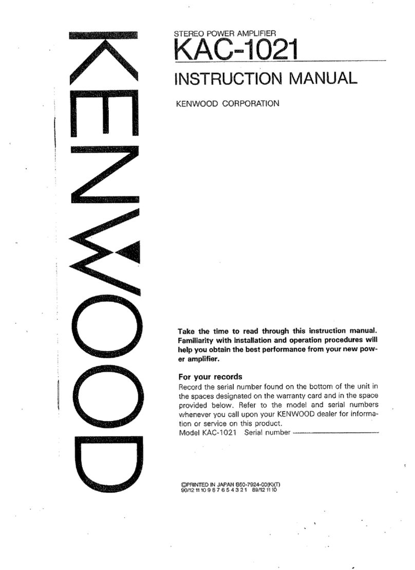 Kenwood KAC-1021 instruction manual