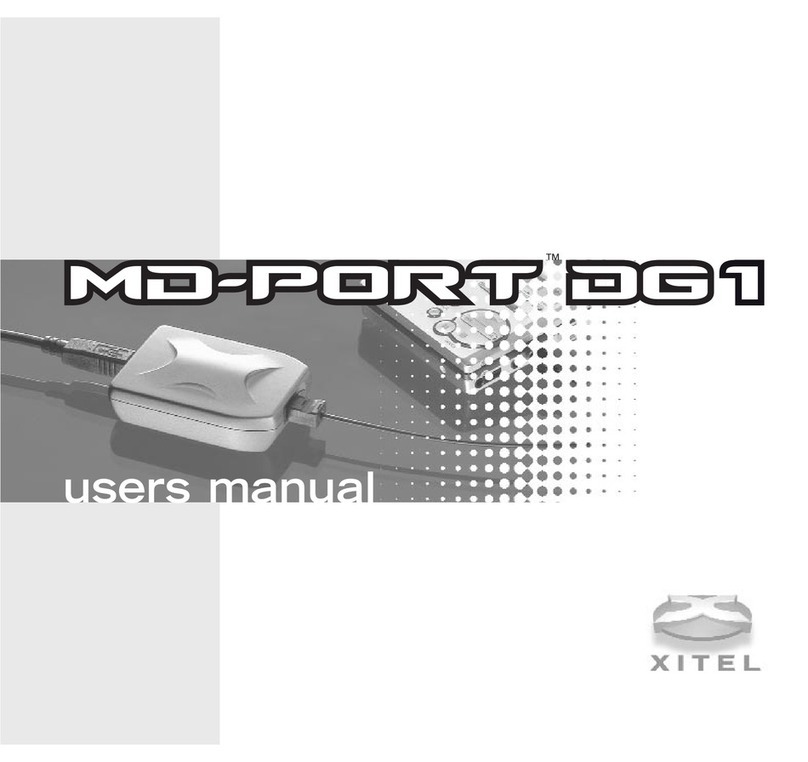 Xitel MD-Port DG1 user manual