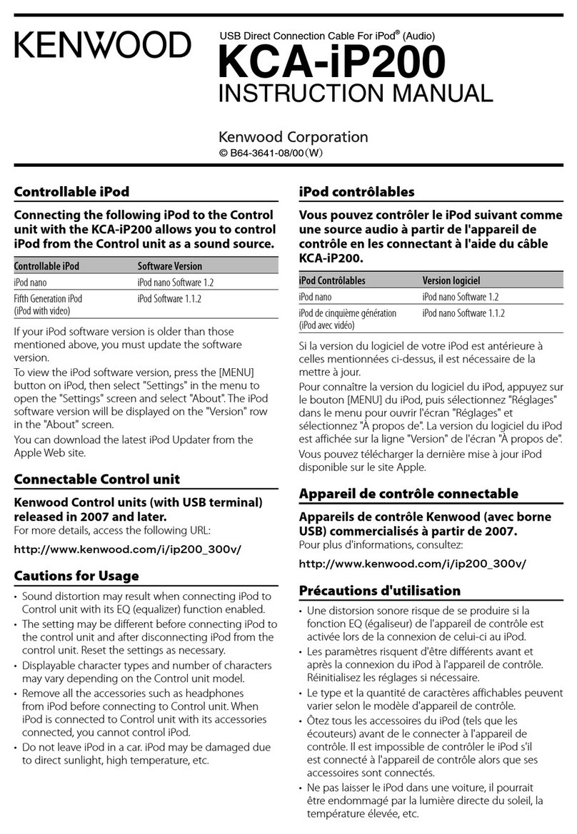 Kenwood KCA-IP200 instruction manual