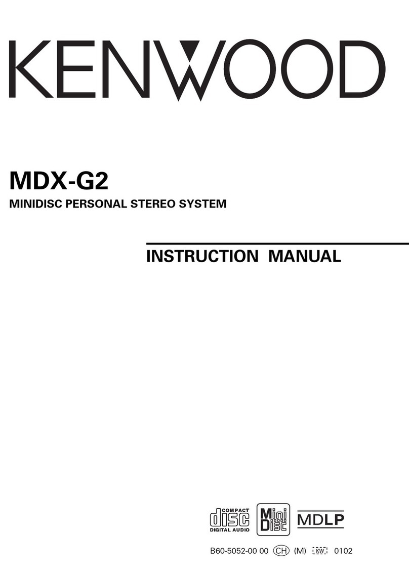 Kenwood MDX-G2 instruction manual