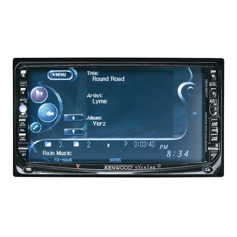 Kenwood DDX8017 - Excelon - DVD Player instruction manual