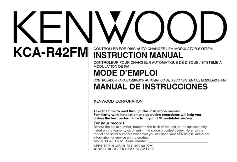 Kenwood KCA-R42FM instruction manual