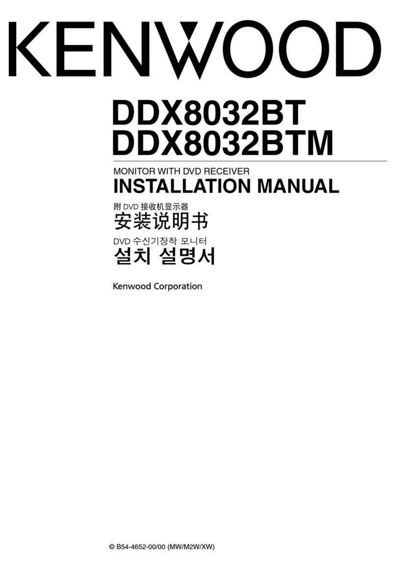 Kenwood DDX8032BTM User manual