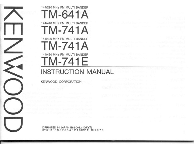 Kenwood TM-741E User manual