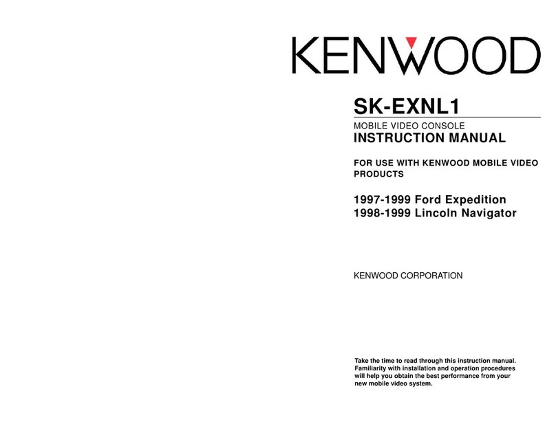 Kenwood MOBILE VIDEO CONSOLE SK-EXNL1 instruction manual Kenwood MOBILE VIDEO CONSOLE SK-EXNL1 instruction manual