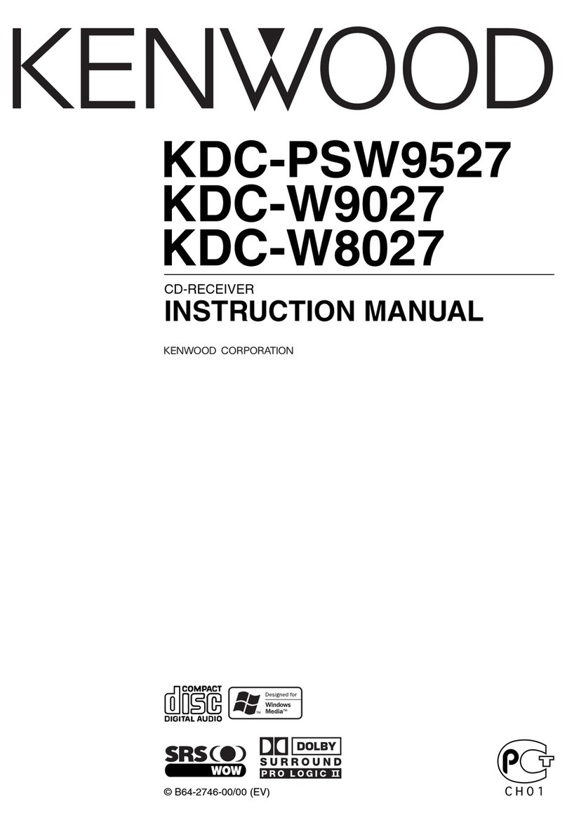Kenwood KDC-PSW9527 instruction manual