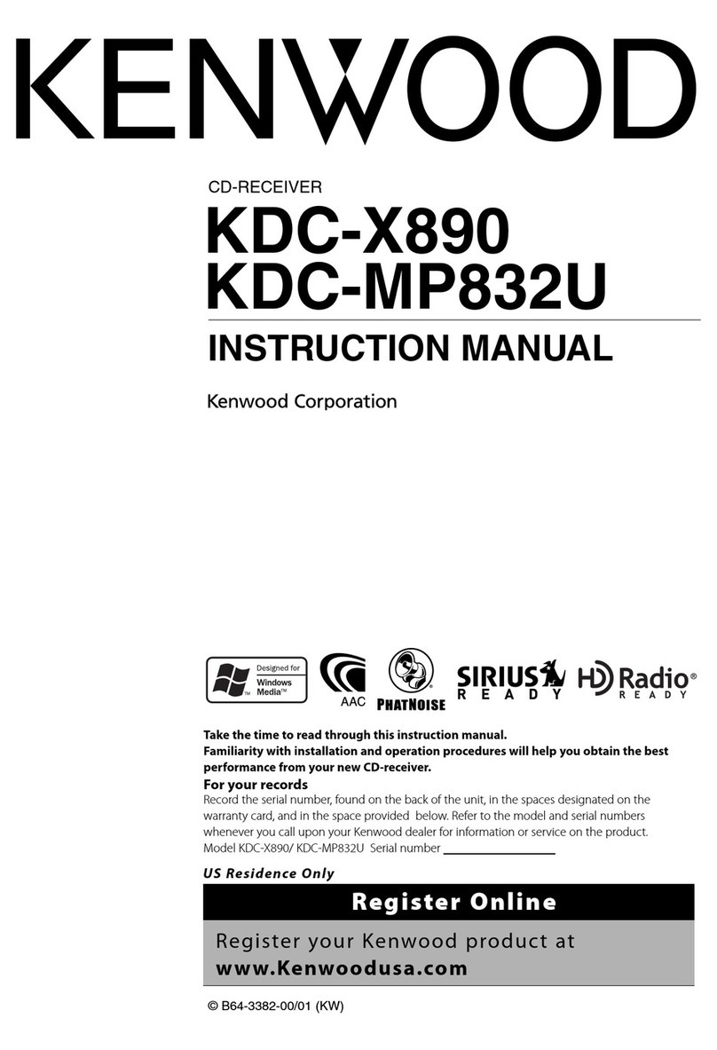 Kenwood KDC-MP832U User manual