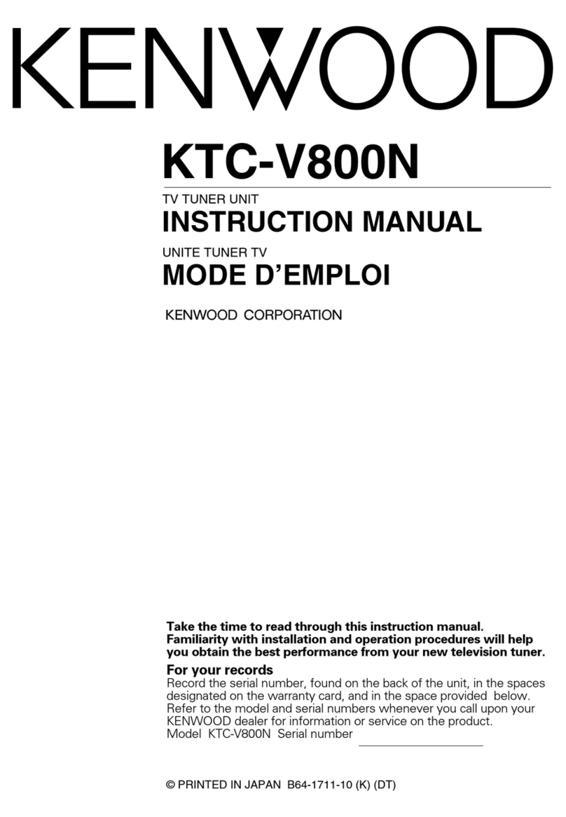 Kenwood KTC-V800N User manual