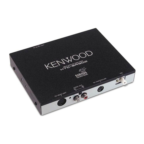 Kenwood KTC-SR902 - Sirius Satellite Radio Tuner instruction manual