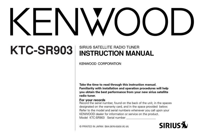 Kenwood KTC-SR903 User manual