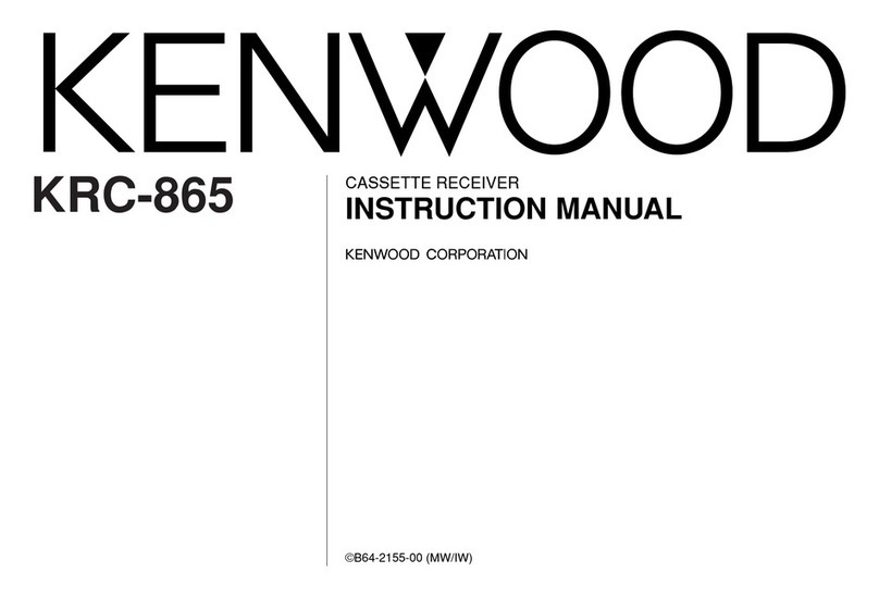 Kenwood KRC-865 instruction manual