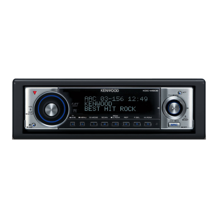 Kenwood KDC-W707 User manual