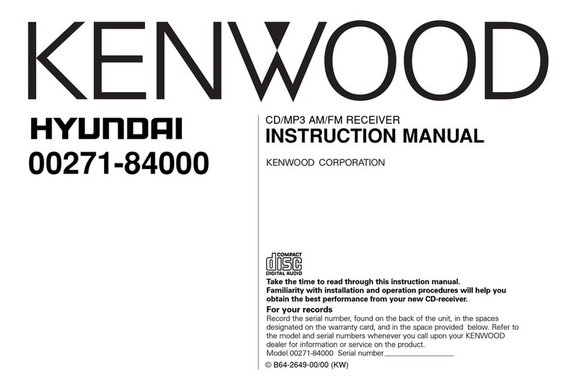 Kenwood KDC-MPV622H3 instruction manual