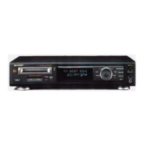 Sharp MD-R2 User manual Sharp MD-R2 User manual