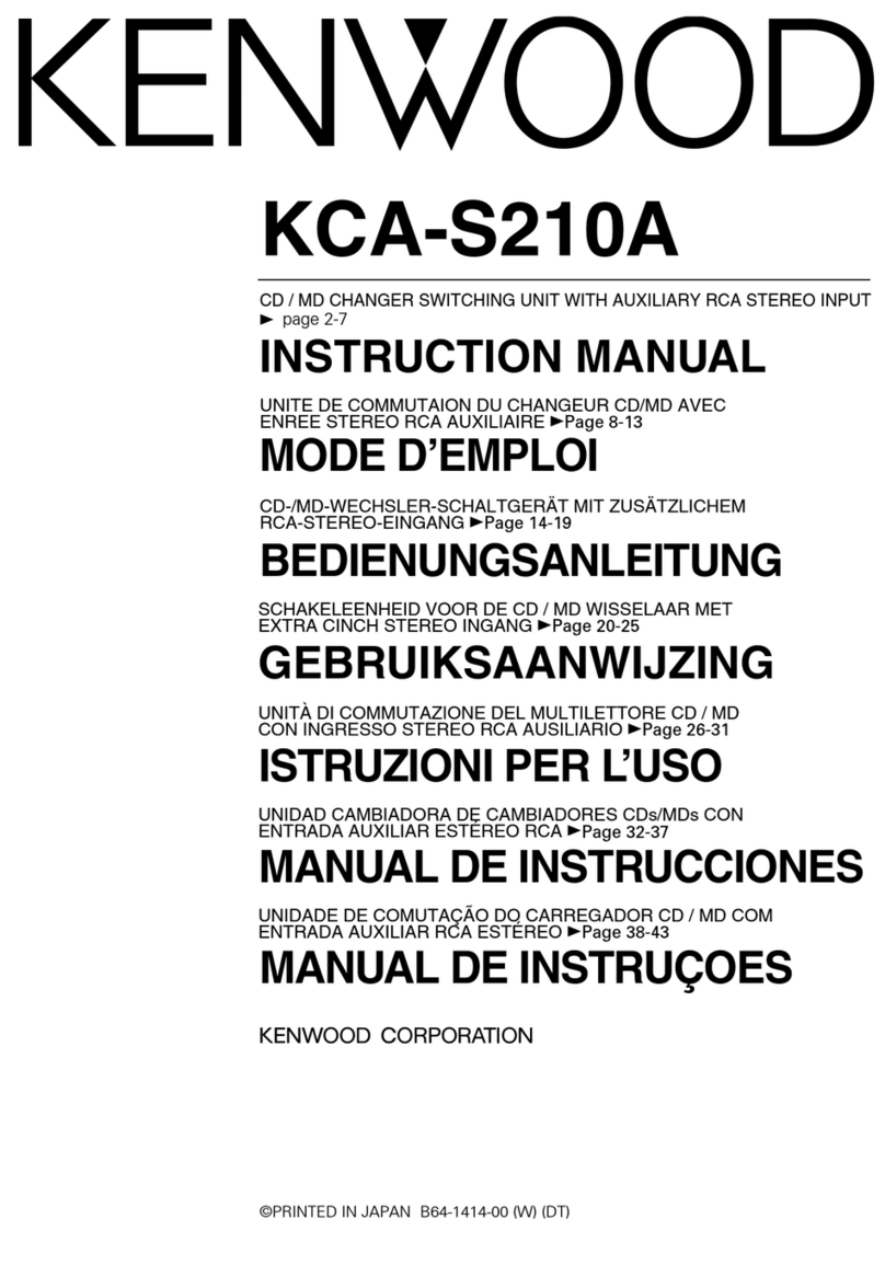 Kenwood KCA-S210A instruction manual