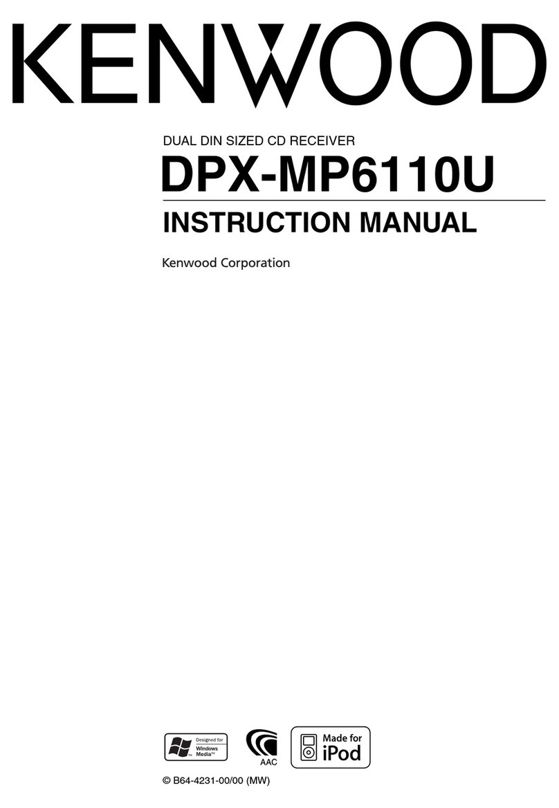 Kenwood DPX-MP6110U User manual Kenwood DPX-MP6110U User manual