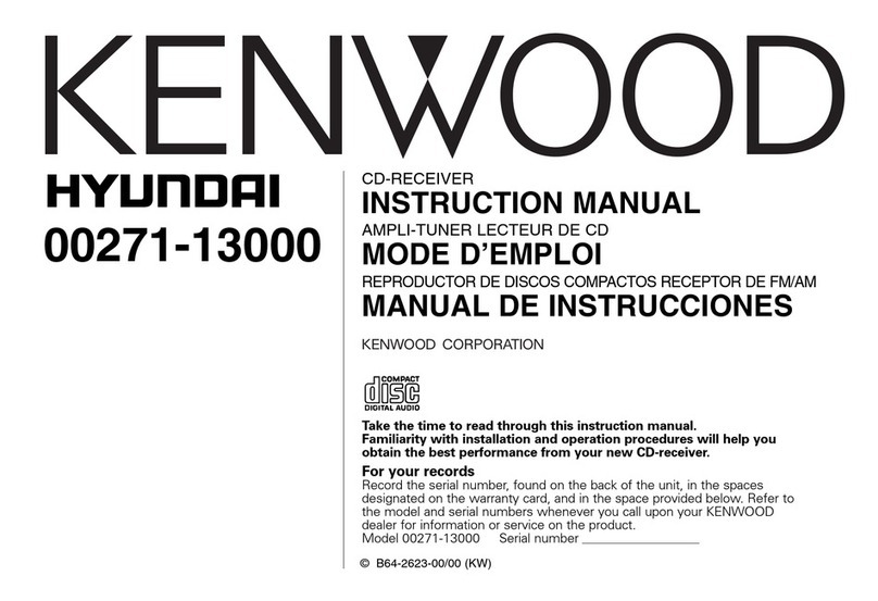 Kenwood CD Receiver instruction manual