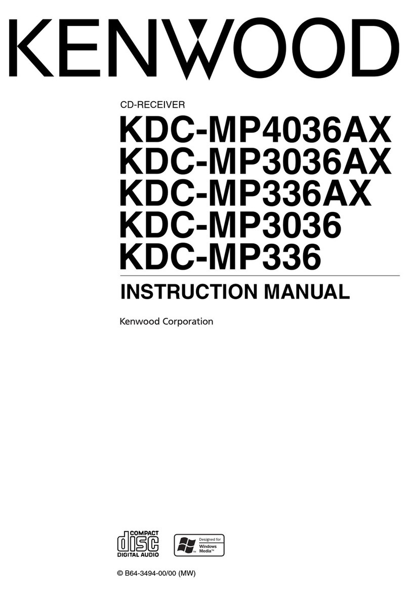 Kenwood KDC-MP3036 User manual