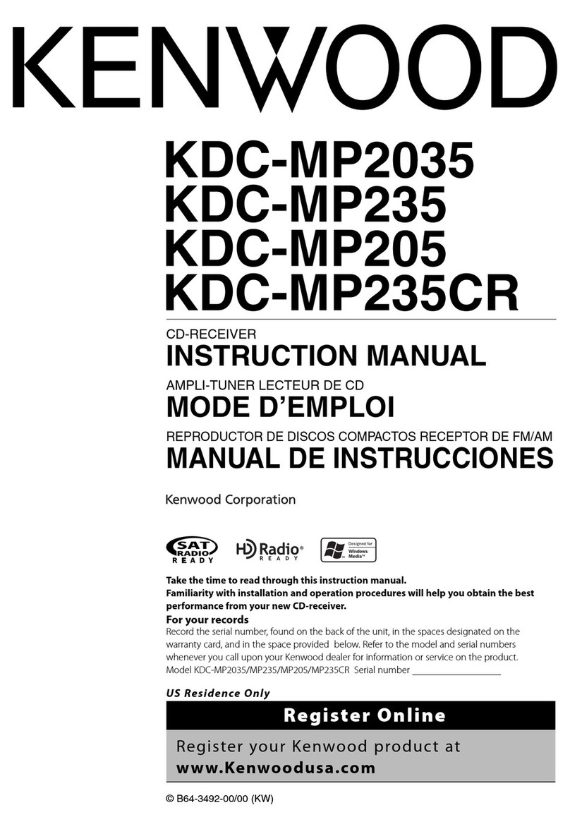 Kenwood KDC-MP2035 User manual
