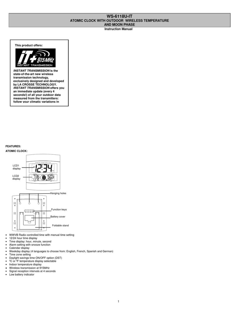 La Crosse Technology WS-6118AL-IT User manual
