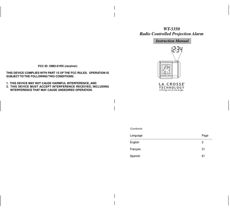 La Crosse Technology WT-5350 instruction manual La Crosse Technology WT-5350 instruction manual