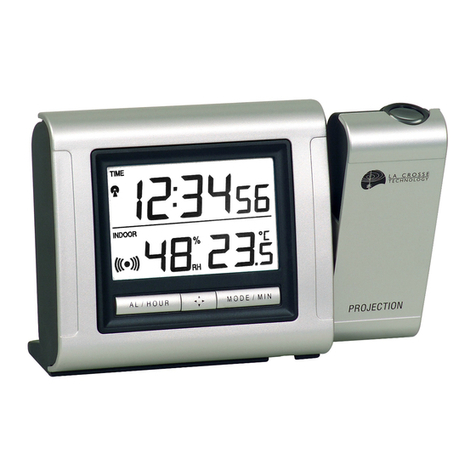 La Crosse Technology Radio Controlled Projection Alarm WT-5110 instruction manual