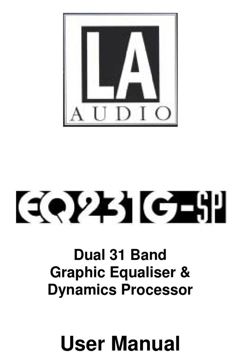 LA Audio Electronic EQ231G-SP user manual