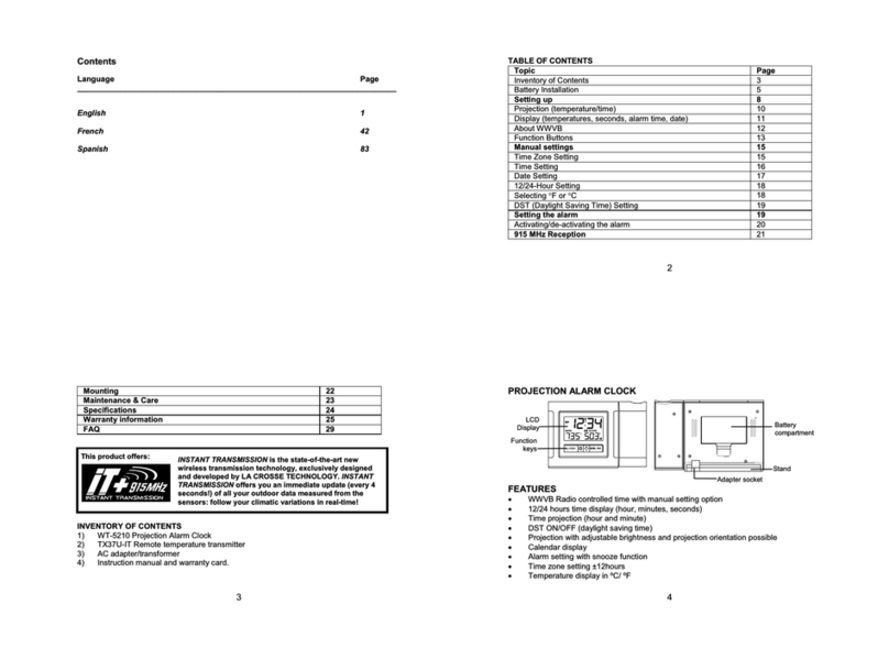 La Crosse Technology WT-5120 User manual