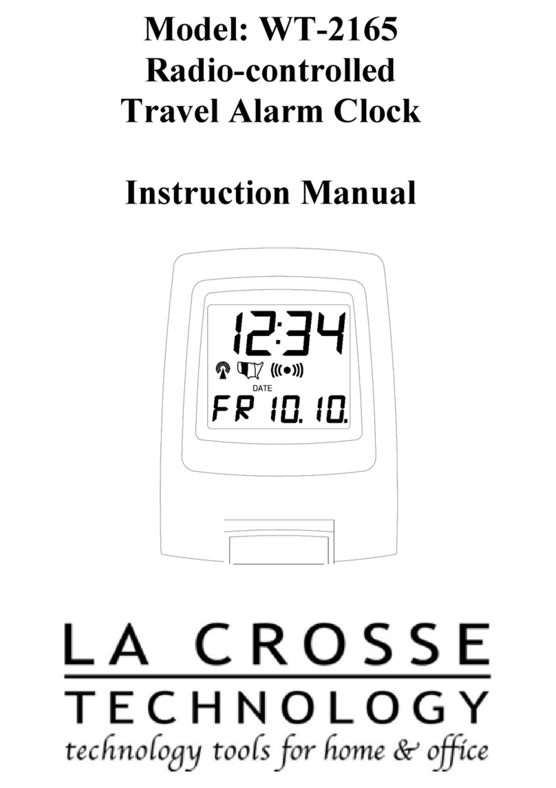 La Crosse Technology WT-2165 instruction manual