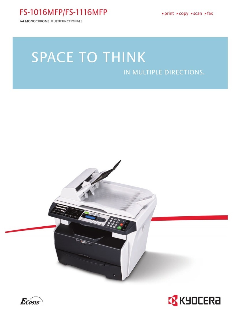 Kyocera FS-1116MFP Owner's manual