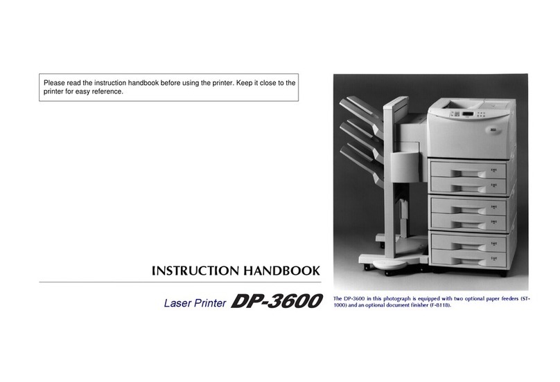 Kyocera DP-3600 Instruction handbook