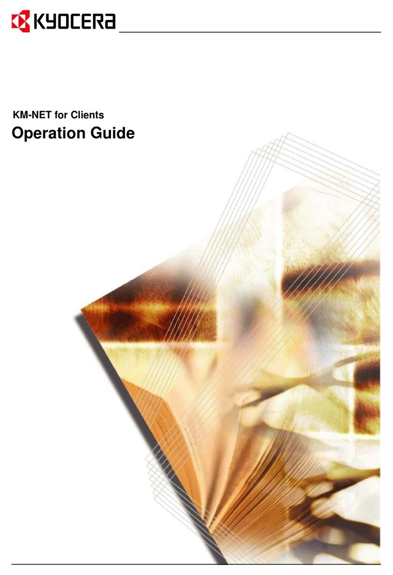 Kyocera KM-NET Operation guide
