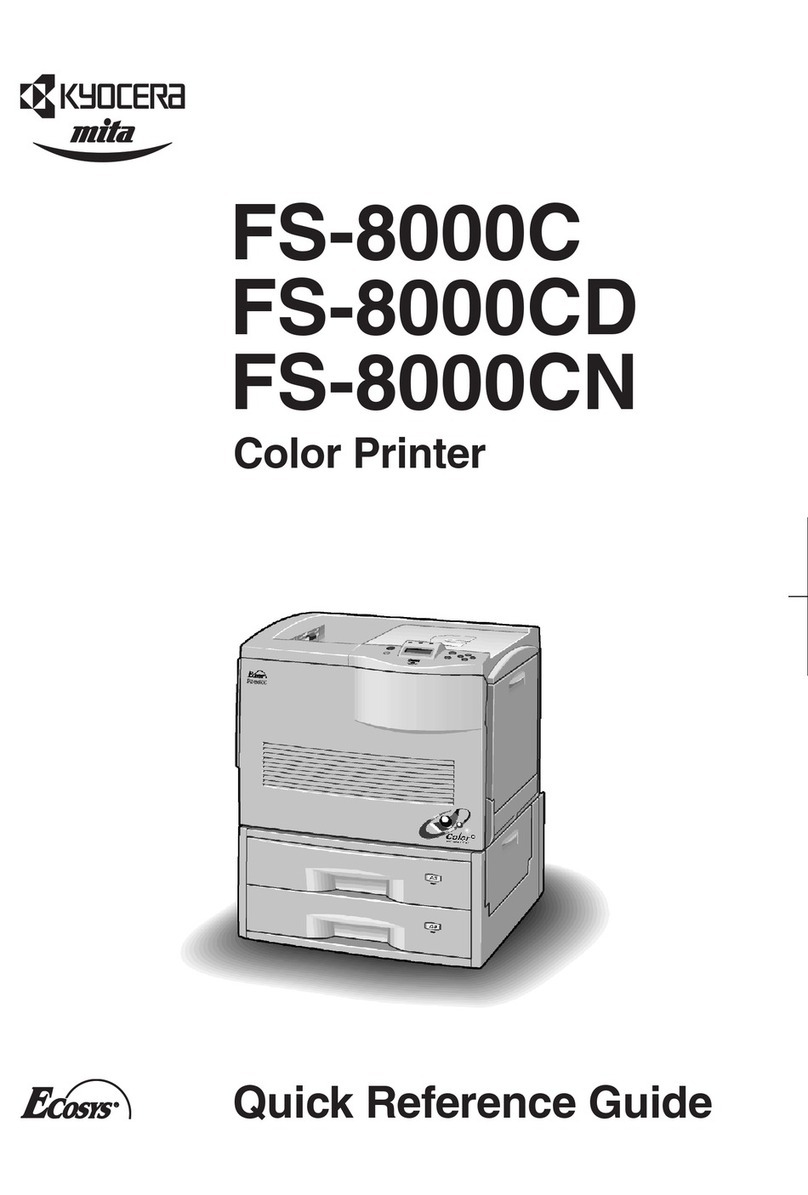 Kyocera Mita FS 8000C - Color Laser Printer User manual
