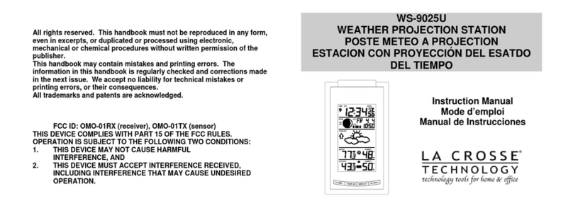 La Crosse Technology WS-9025U instruction manual