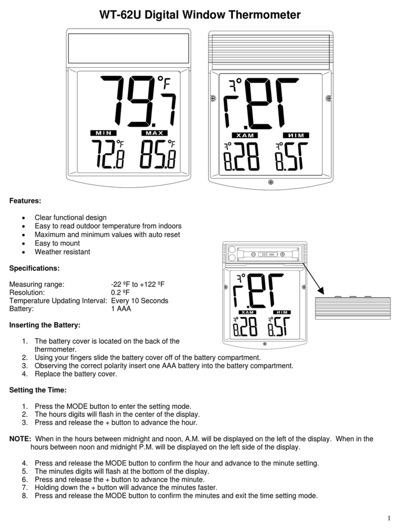 La Crosse Technology WT-62U Specifications La Crosse Technology WT-62U Specifications