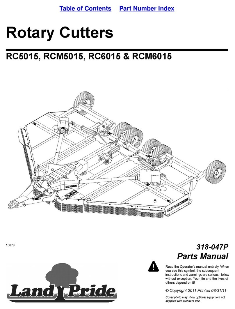 Land Pride RC5015 User manual